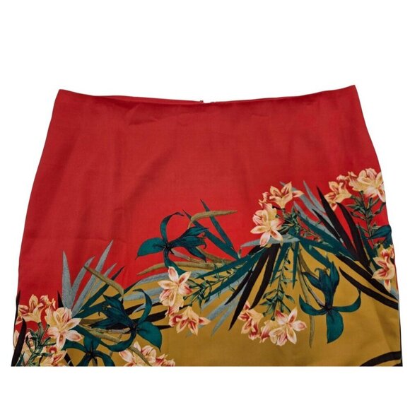 Women's - Vince Camuto Tropical Floral Skirt, Size 8 - Picture 3 of 7